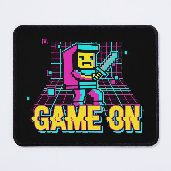 Item preview, Neon Retro Arcade Pixel Art Game On designed and sold by MartinxMarie.