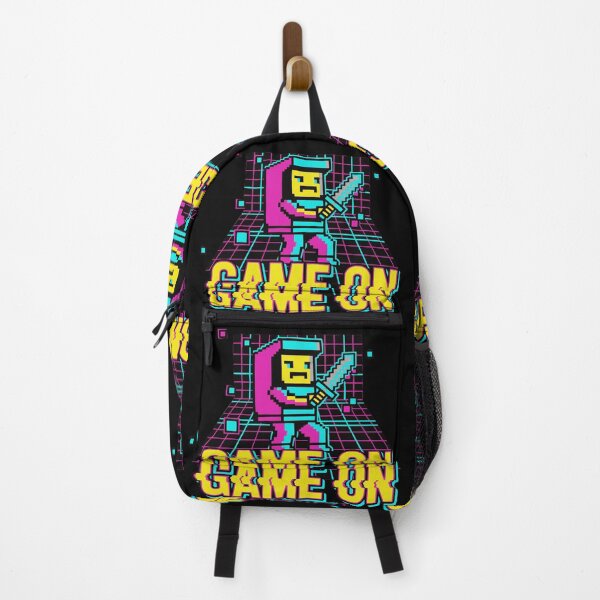 Item preview, Neon Retro Arcade Pixel Art Game On designed and sold by MartinxMarie.
