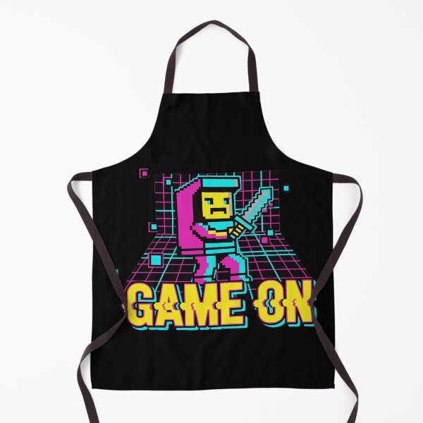 Item preview, Neon Retro Arcade Pixel Art Game On designed and sold by MartinxMarie.