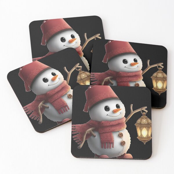 Item preview, Moroccan Fez Snowman with Lantern - Unique Winter Holiday Fusion Design designed and sold by designwiss.