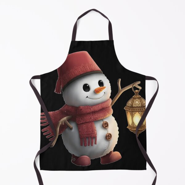 Item preview, Moroccan Fez Snowman with Lantern - Unique Winter Holiday Fusion Design designed and sold by designwiss.