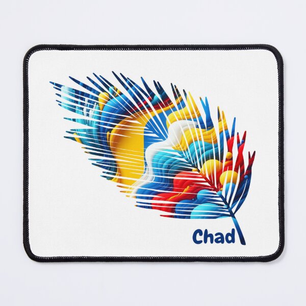 Item preview, Abstract Chad Flag – Feather Design designed and sold by ArteJorge48.
