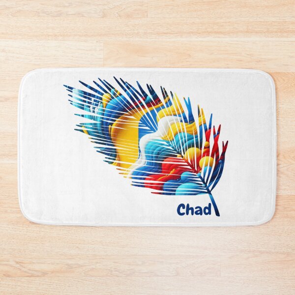Item preview, Abstract Chad Flag – Feather Design designed and sold by ArteJorge48.