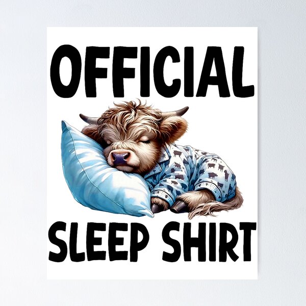Item preview, Official Sleep Highland Cow designed and sold by ImeldaSparks.