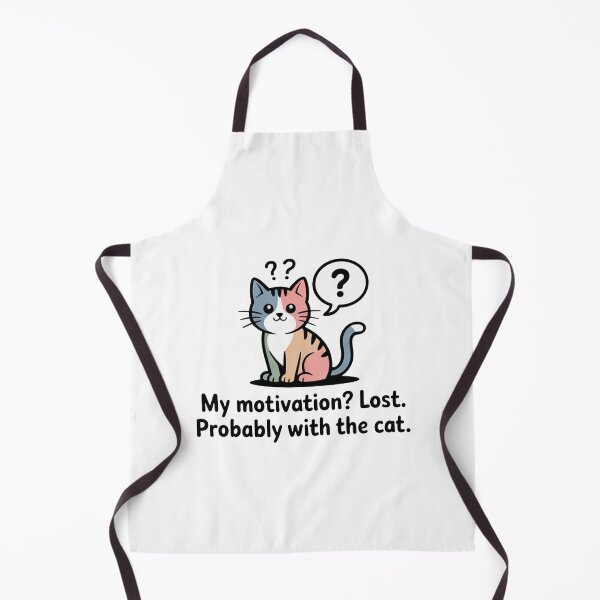 Item preview, My Motivation Lost Funny Cat Design designed and sold by MonkiFlipp.