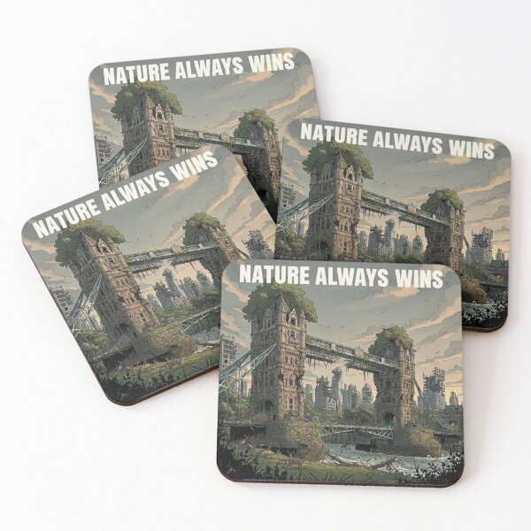 Item preview, London Nature Always Wins - Post Apocalyptic Design designed and sold by yeahitwasme.