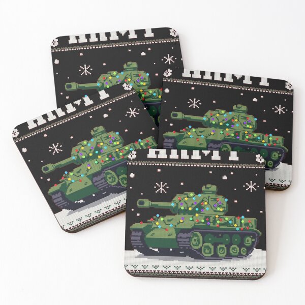 Item preview, Army Ugly Christmas Sweater - Tank Lit Up designed and sold by Callsign 84.