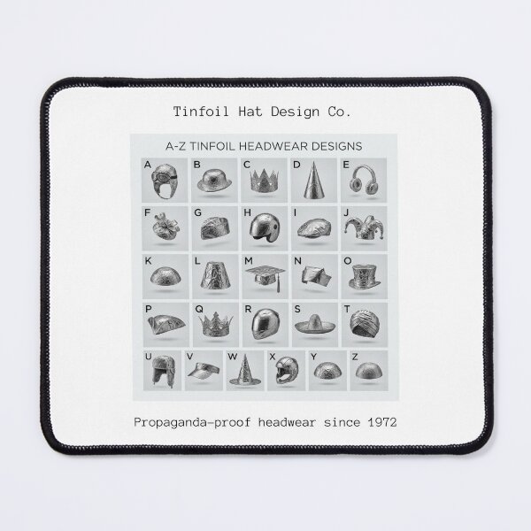 Item preview, A-Z Tinfoil Headwear designed and sold by Tinfoil-HatCo.