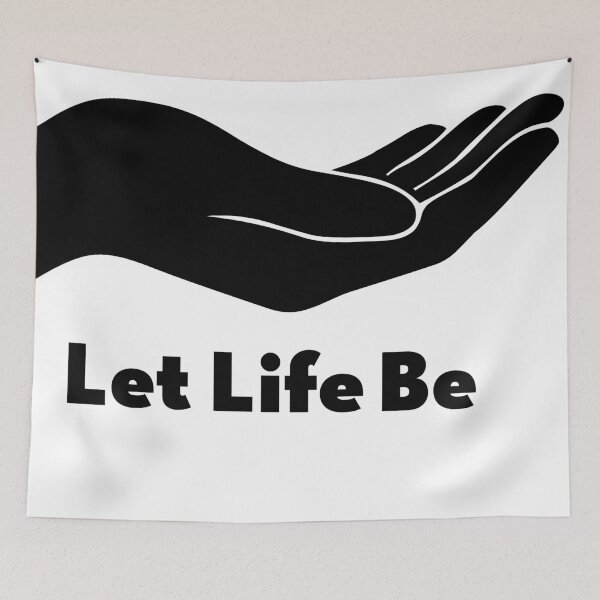 Item preview, Let Life Be – Minimalist Open Hand Design designed and sold by House-of-Waliya.