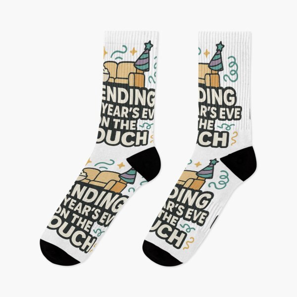 Item preview, Spending New Year’s Eve on the Couch – Funny New Year Quote Design for Cozy Nights designed and sold by Memorph.