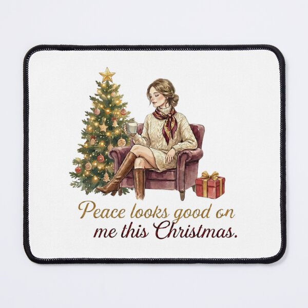 Item preview, Cozy Watercolor Christmas - Peace Looks Good On Me This Chrismas designed and sold by FWLclub.