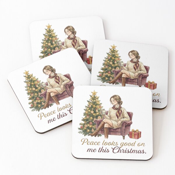 Item preview, Cozy Watercolor Christmas - Peace Looks Good On Me This Chrismas designed and sold by FWLclub.