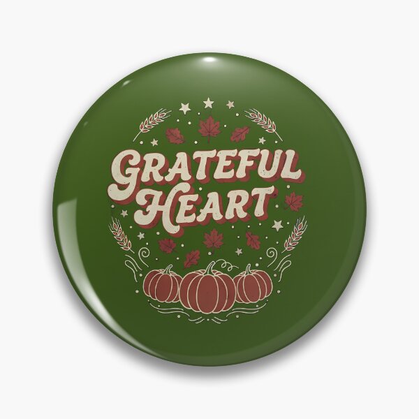Item preview, Grateful Heart  Autumn Pumpkin Maple Leaf Circle Design designed and sold by Remy-Aura.