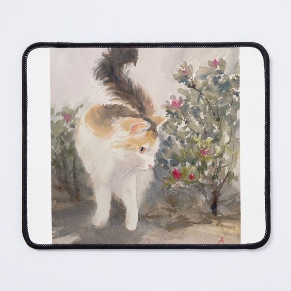 Item preview, Cat and azalea designed and sold by ShellyDu.