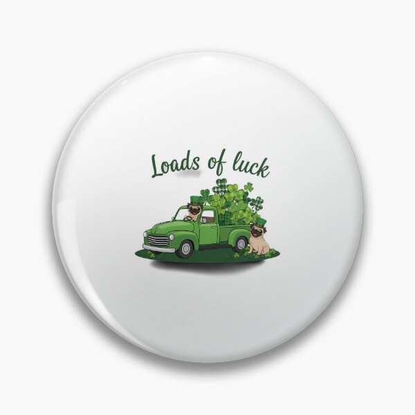 Artikelvorschau, Glücklicher irischer Mops fährt grünen LKW am St. Patrick's Day entworfen und verkauft von Venly1989.