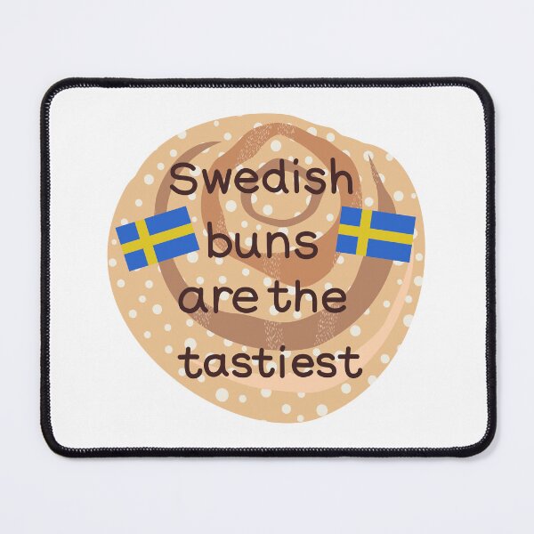 Item preview, Swedish Cinnamon Buns Humor Tastiest Buns Swedish Flag designed and sold by Stick People Designs.