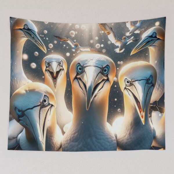 Item preview, Group of grinning Northern Gannets designed and sold by Eric Nagel.