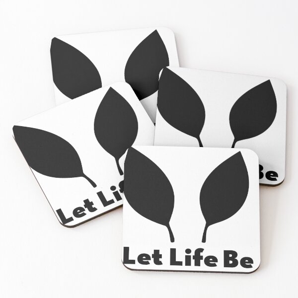 Item preview, Let Life Be – Minimalist Leaf Symbol designed and sold by House-of-Waliya.