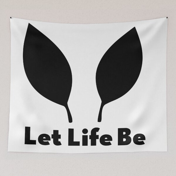 Item preview, Let Life Be – Minimalist Leaf Symbol designed and sold by House-of-Waliya.