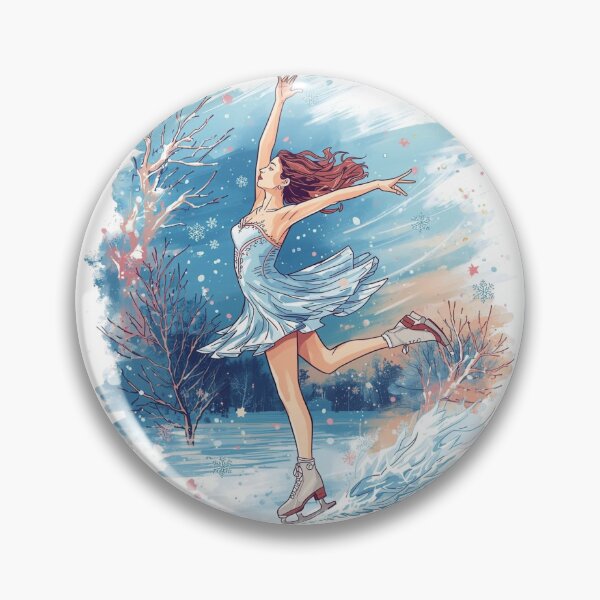 Item preview, Winter Sports Games Arena Ice Figure Skating Dance Competition Sticker designed and sold by colorleafz.