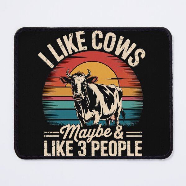Item preview, I Like Cows And Maybe Like 3 People Cow Farm Farmer designed and sold by InspiredFoul.