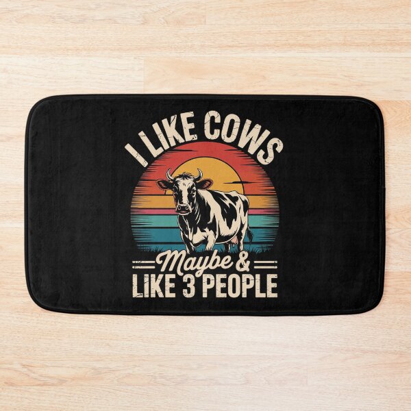 Item preview, I Like Cows And Maybe Like 3 People Cow Farm Farmer  designed and sold by InspiredFoul.