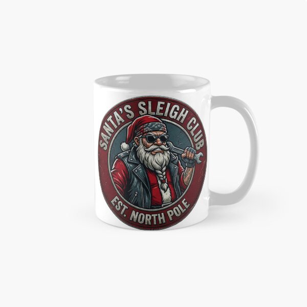 Item preview, Santa Sleigh Club North Pole Badge designed and sold by vinartdesigns.