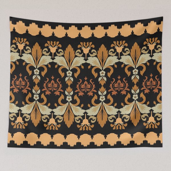 Item preview, Ornate Black and Gold Baroque Border Trim designed and sold by Modular Prints.