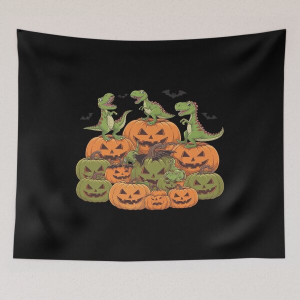 Item preview, Funny Dinosaur Pumpkin Jack O Lantern Halloween Spooky  designed and sold by KotexTemu.