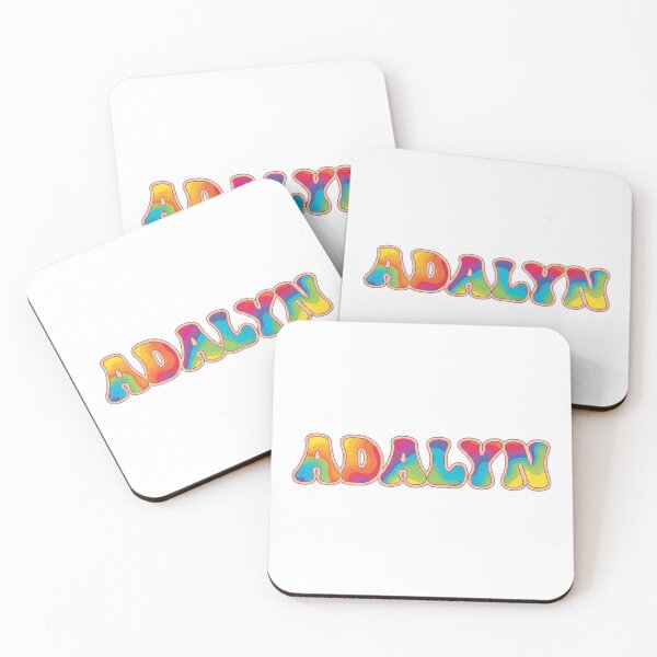 Item preview, Camiseta retro ondulada con nombre personalizado de Adalyn, taza de café, pegatina de regalo designed and sold by HelixPedia.