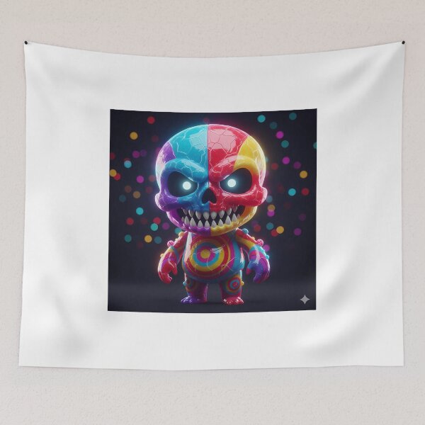 Item preview, Candy-Colored Skull of Duality designed and sold by digisetumedia.