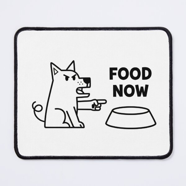 Item preview, Angry Dog Demanding Food Now Illustration designed and sold by Owcomm.