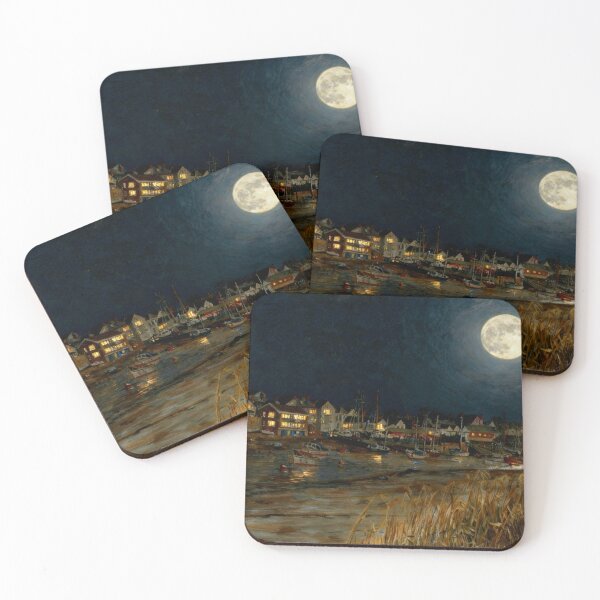 Item preview, HARVEST MOON OVER TOPSHAM DEVON  designed and sold by Mackenzie Moulton International Artist .