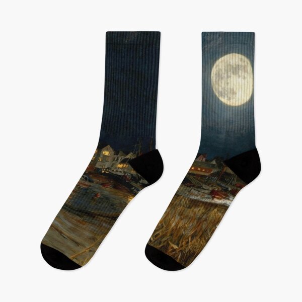 Item preview, HARVEST MOON OVER TOPSHAM DEVON  designed and sold by Mackenzie Moulton International Artist .