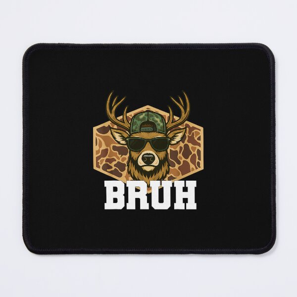 Item preview, Bruh Deer Sunglasses Badge designed and sold by clarabersetart.
