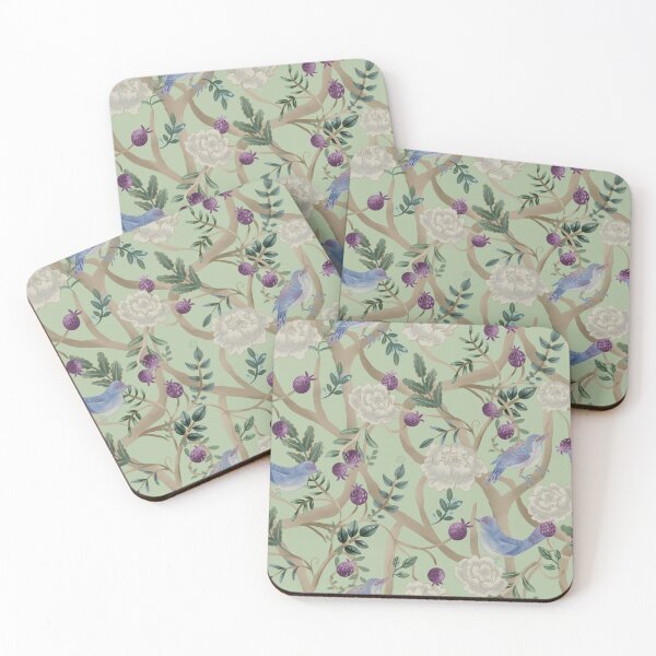 Item preview,  Elegant Flowers and Birds on Trees &Vintage Chinoiserie designed and sold by aneladesigns.