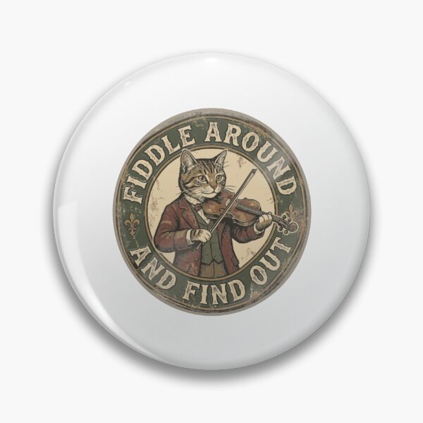 Item preview, Vintage Fiddle Cat Funny Cat Violinist designed and sold by BradStiedem.