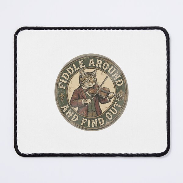 Item preview, Vintage Fiddle Cat Funny Cat Violinist designed and sold by BradStiedem.
