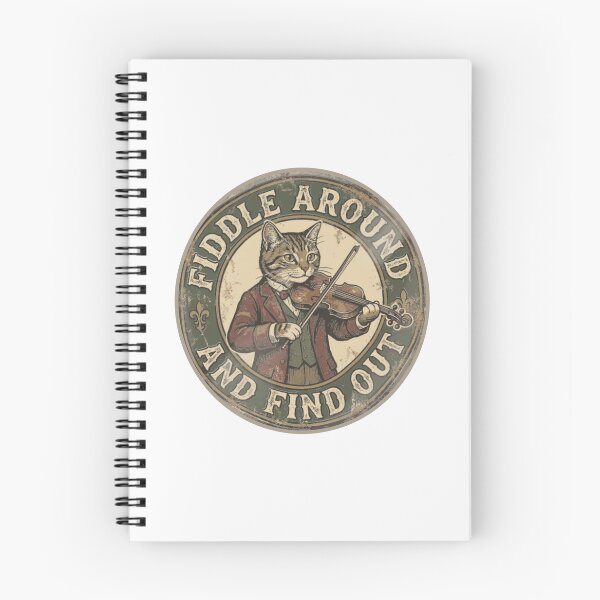 Item preview, Vintage Fiddle Cat Funny Cat Violinist designed and sold by BradStiedem.