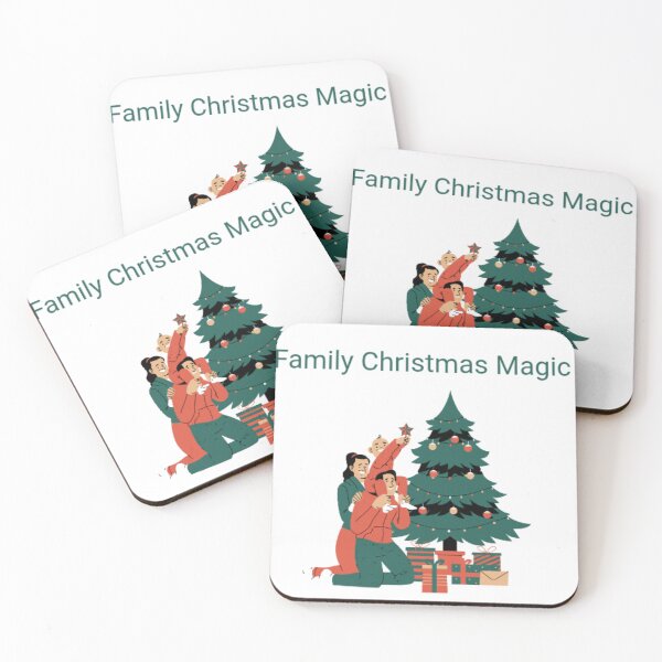 Item preview, Family Christmas Magic - Cozy Holiday tree Illustration  designed and sold by Mastalina99.