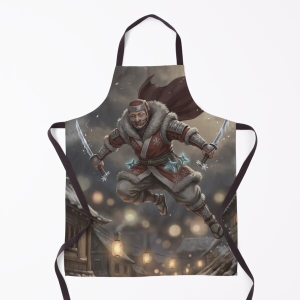 Item preview, Ninja Santa — Stealth Christmas Warrior | Japanese Winter Night Art designed and sold by Mori-no-Akari.