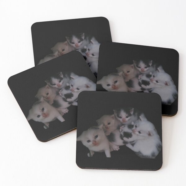 Item preview, Cute cat Obsession - white small cats designed and sold by DamioPolArt.