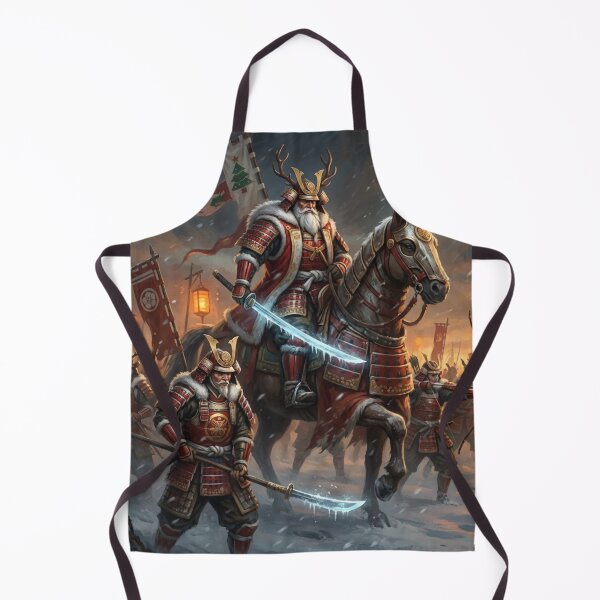 Item preview, Santa Shogun — Winter Samurai Army | Epic Japanese Christmas Battle Art designed and sold by Mori-no-Akari.