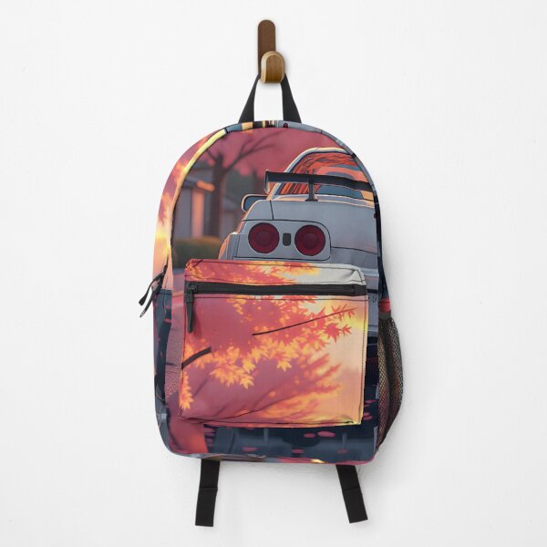 Item preview, Japanese sports car on an autumnal road at sunset designed and sold by Salimgor Hangaround Music.