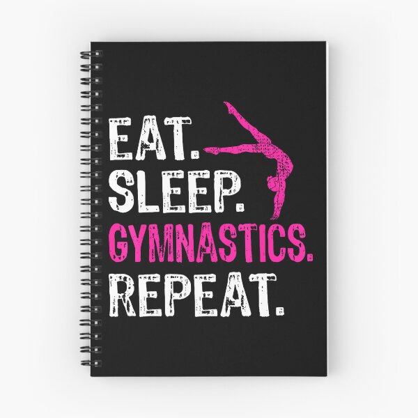 Item preview, Eat Sleep Gymnastics Repeat designed and sold by burmanybmorg.