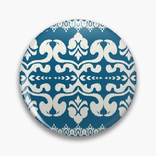 Item preview, Elegant Indigo Thai Floral Ornament Band designed and sold by Modular Prints.
