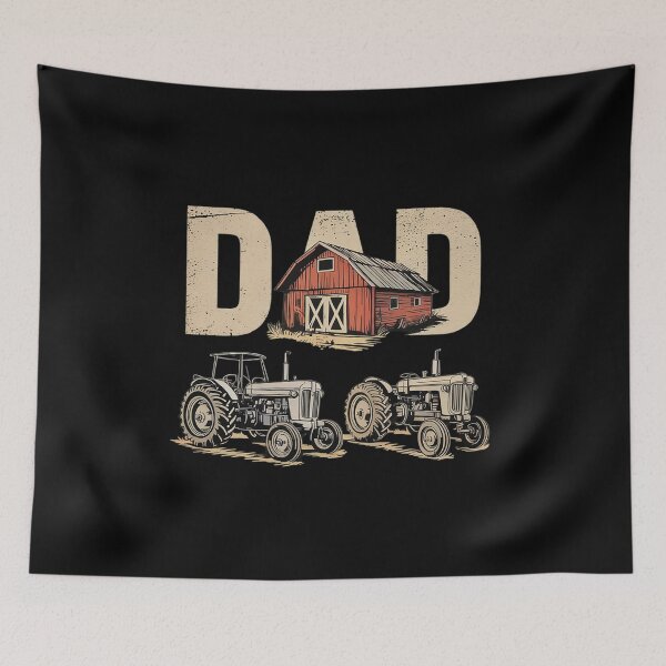 Item preview, Mens Vintage Farming Father Farm Lover Farmer Daddy Tractor Dad  designed and sold by InspiredFoul.