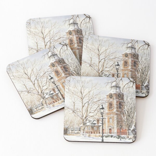 Item preview, Wapping Thames Police Station London in the winter designed and sold by Mackenzie Moulton International Artist .