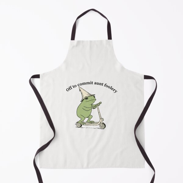 Item preview, Auntie Uncle Frog Off to Commit Aunt Uncle Foolery Funny Frog Scooter  designed and sold by BradStiedem.