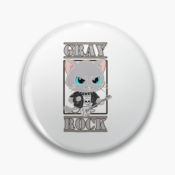 Item preview, Gray​ cat​ rock designed and sold by DigitalArtTK.